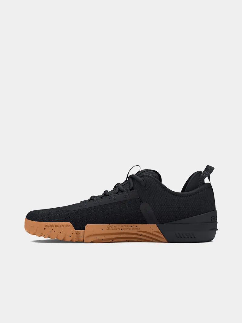 Under Armour Mens Tribase Reign 6 Black/Gum Training Shoes