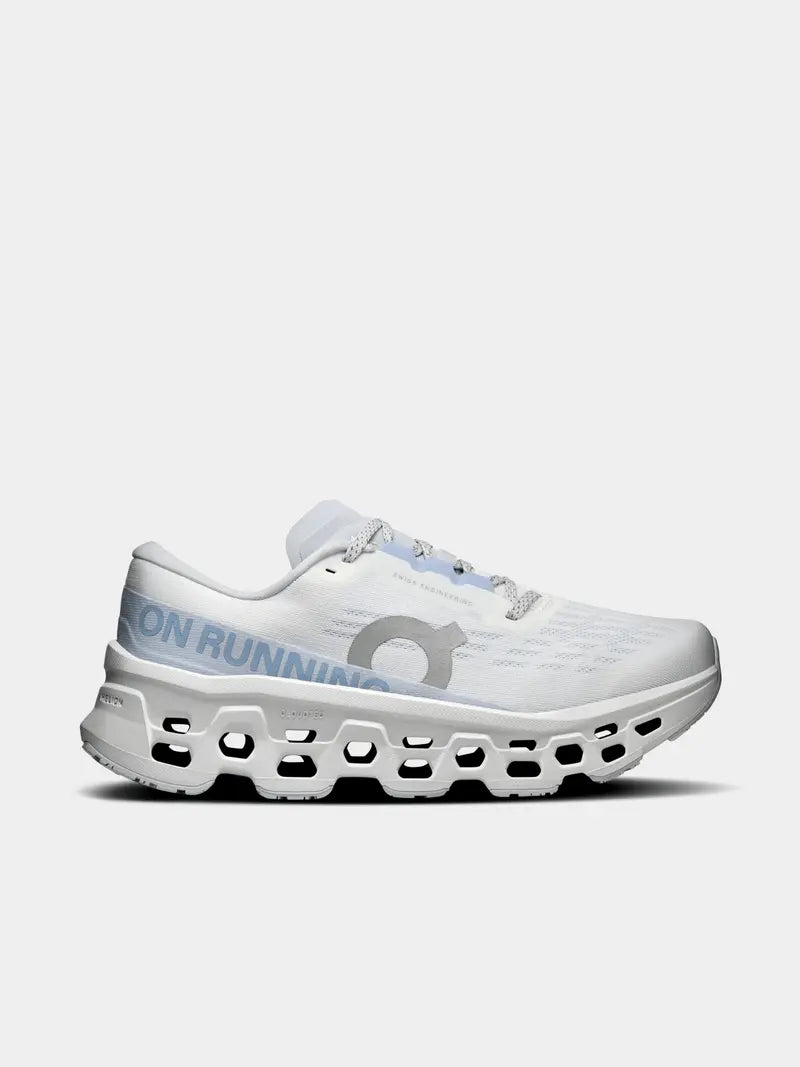 On Cloudmonster 3 White/Frost Running Shoes