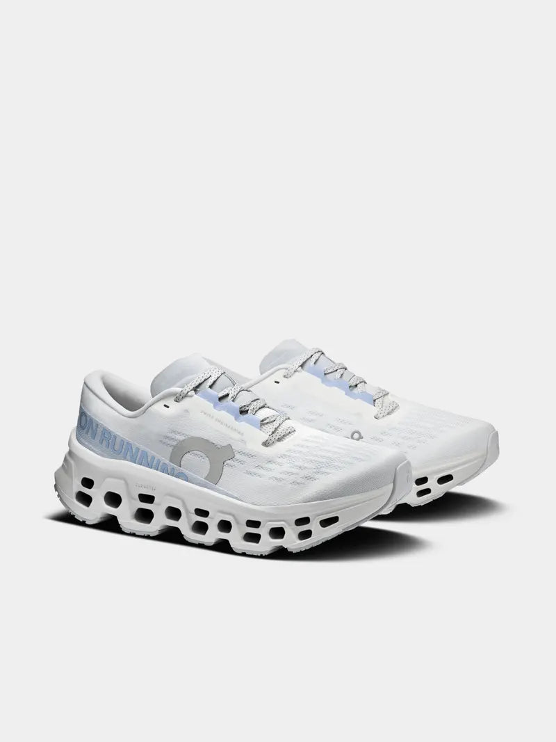 On Cloudmonster 3 White/Frost Running Shoes