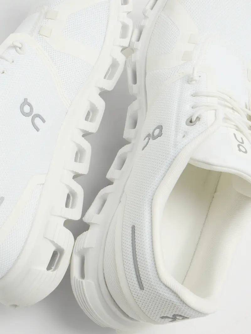 On Mens Cloud 6 White Running Shoes