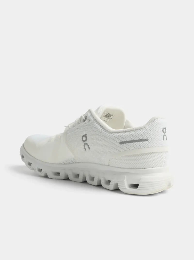 On Mens Cloud 6 White Running Shoes