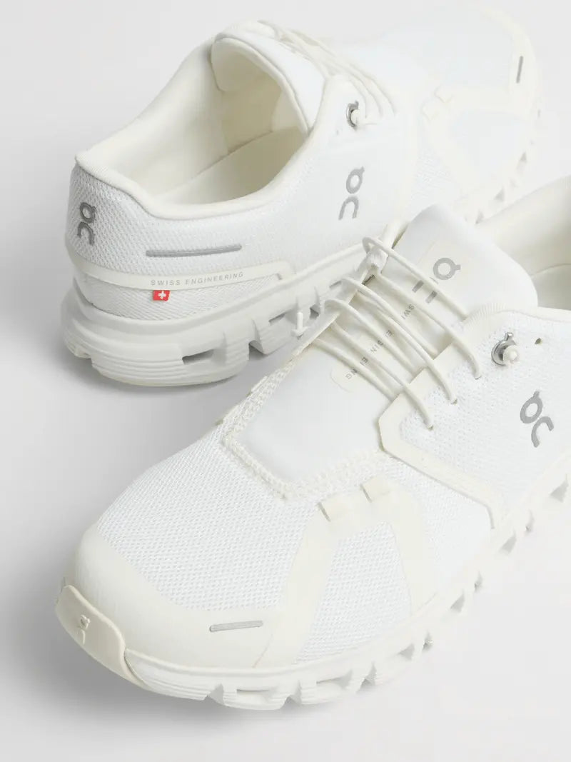 On Mens Cloud 6 White Running Shoes
