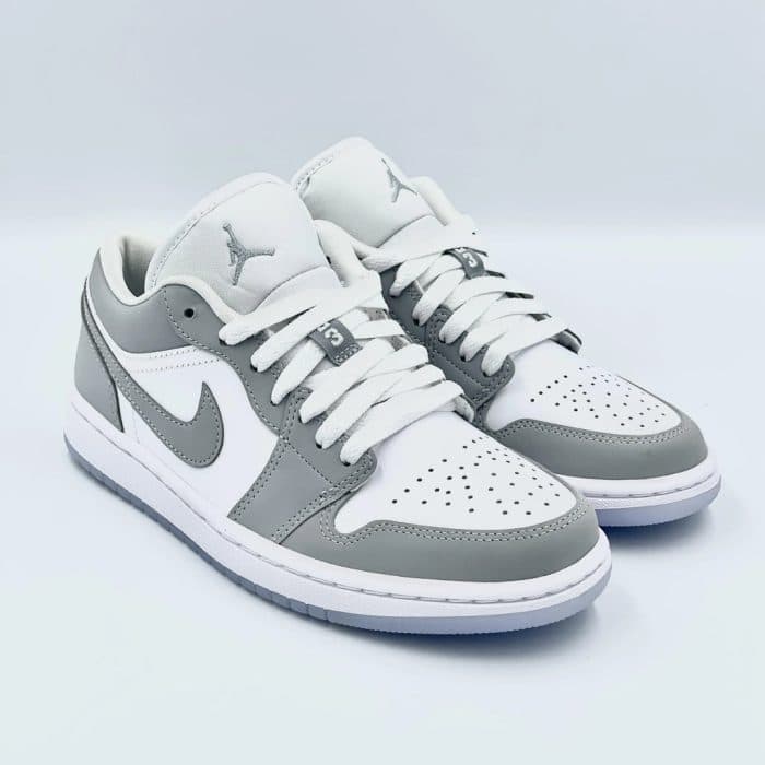 Air Jordan 1 Low White and Grey