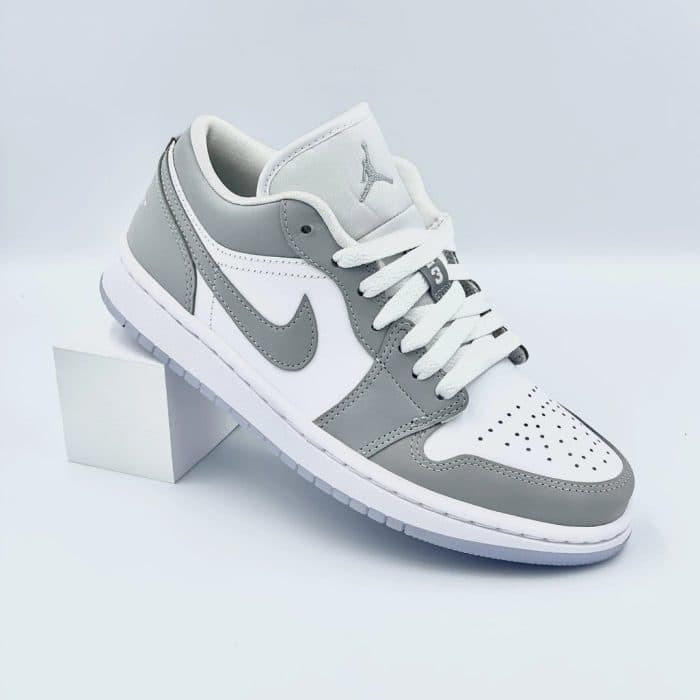 Air Jordan 1 Low White and Grey