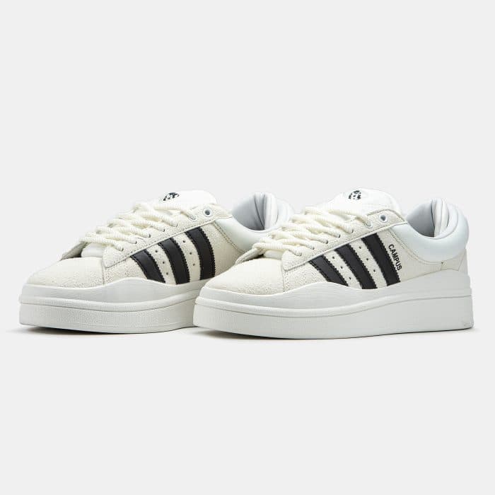 Adidas Campus x Bad Bunny – “White Black” Sneakers