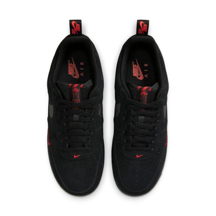 Nike Air Force 1 Low ’07 LV8 ‘Multi-Swoosh Black Crimson’